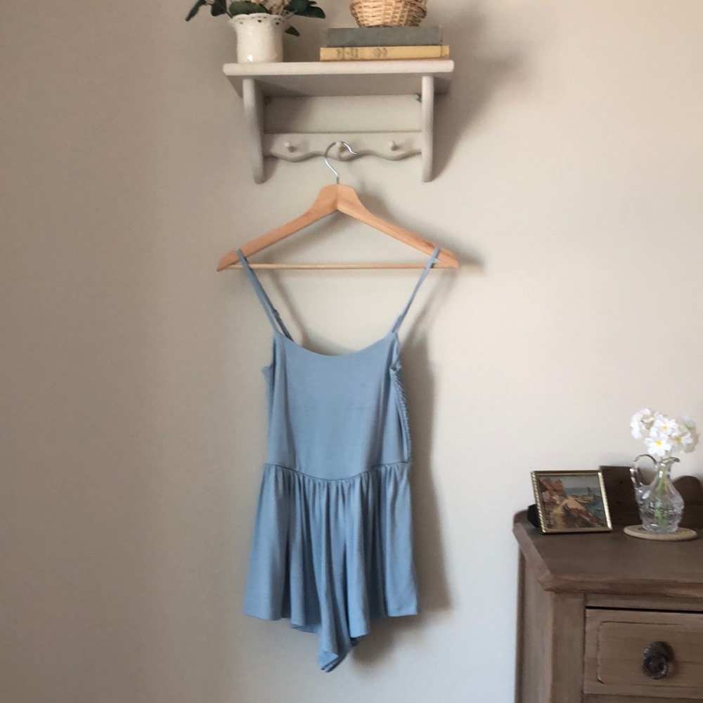 Aritzia - Sunday Best - Delight Romper - size XXS - Dew Blue 🏝️